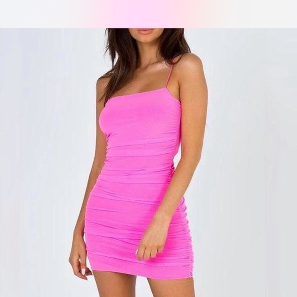 Princess Polly Vibrant Pink Mini Dress